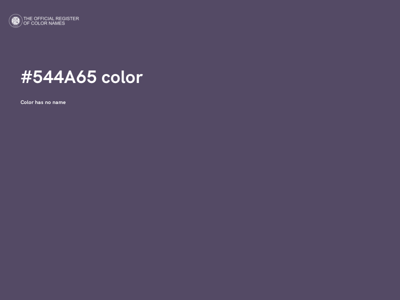 #544A65 color image