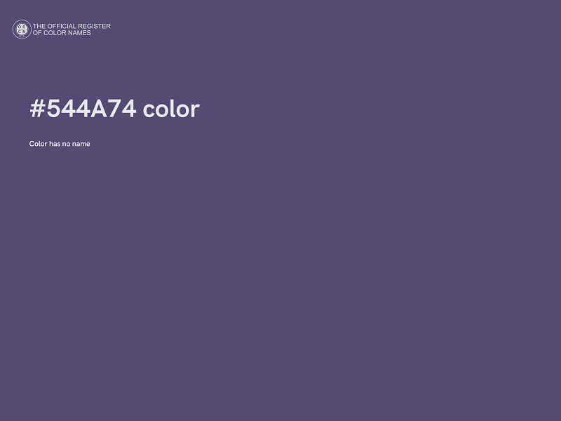 #544A74 color image