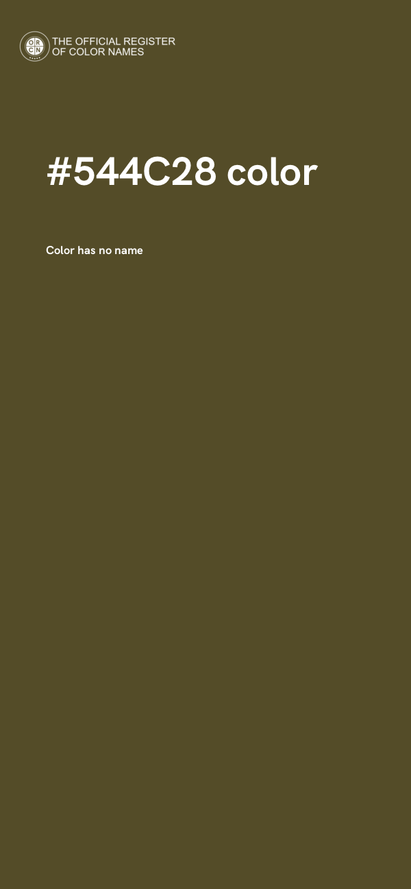 #544C28 color image