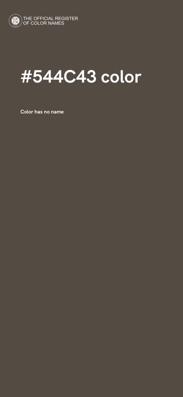 #544C43 color image
