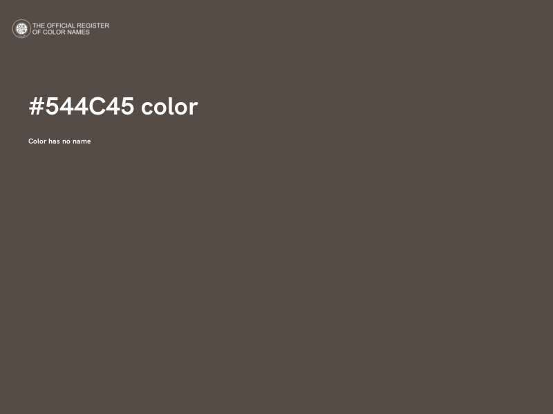 #544C45 color image