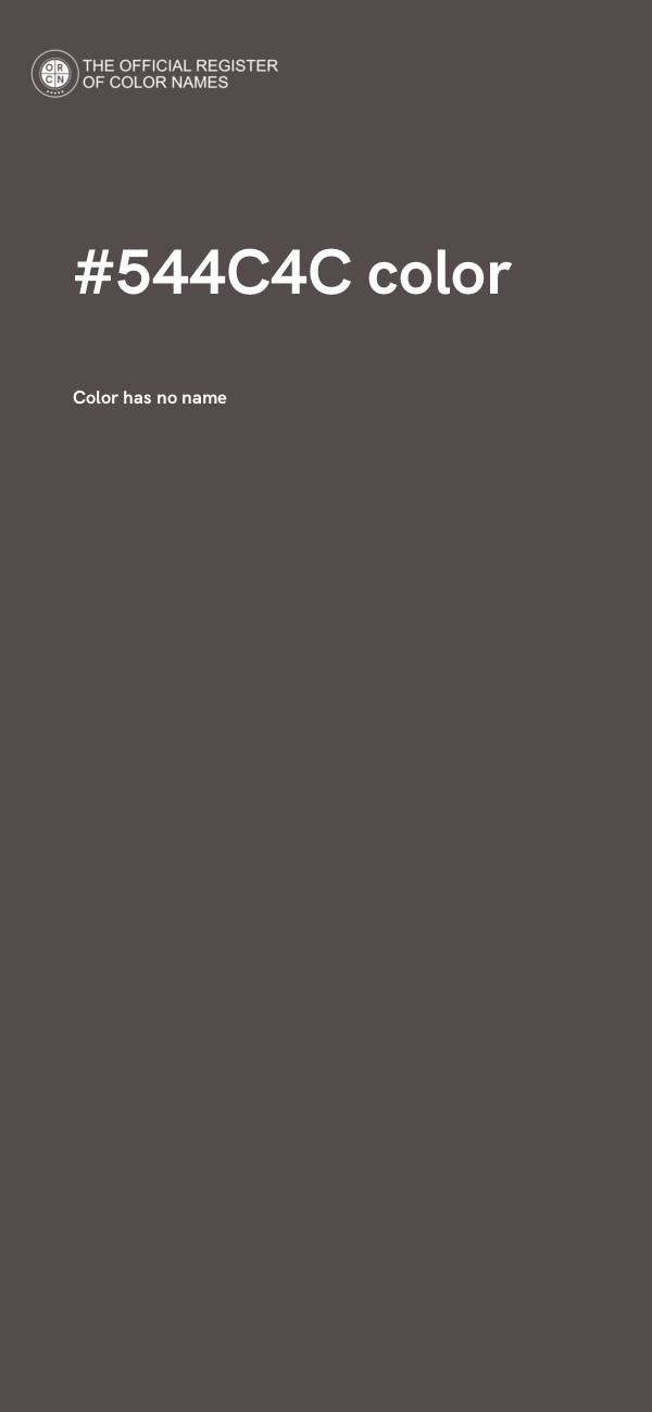 #544C4C color image