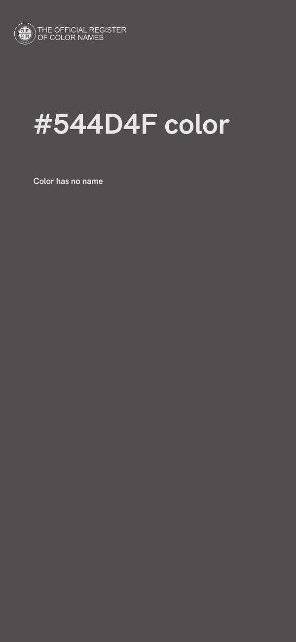 #544D4F color image