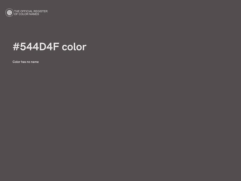 #544D4F color image