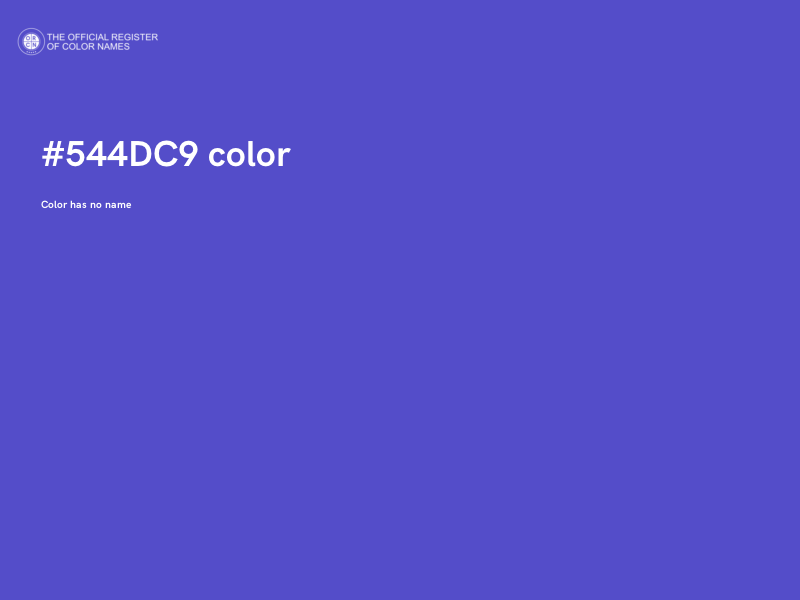 #544DC9 color image