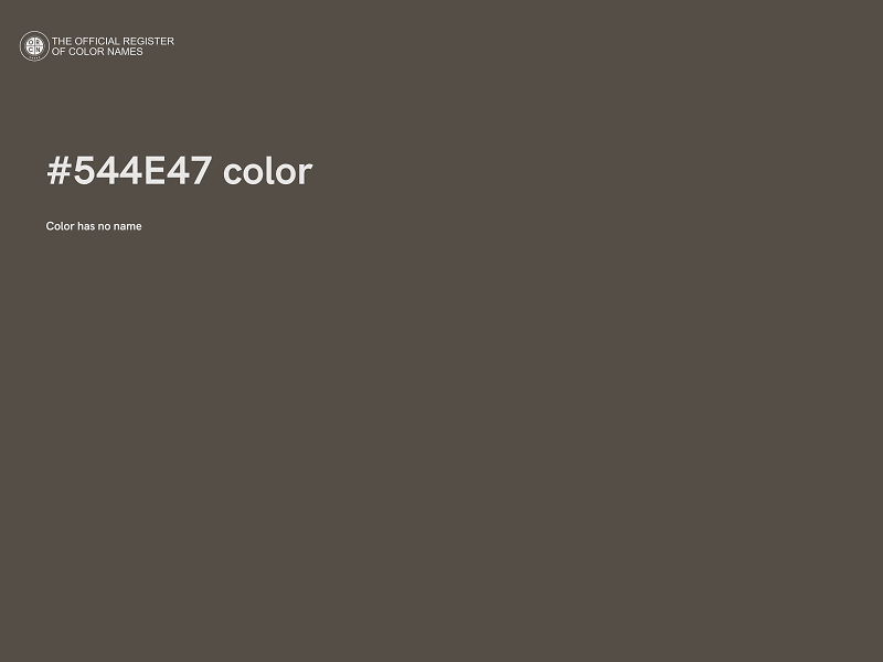 #544E47 color image