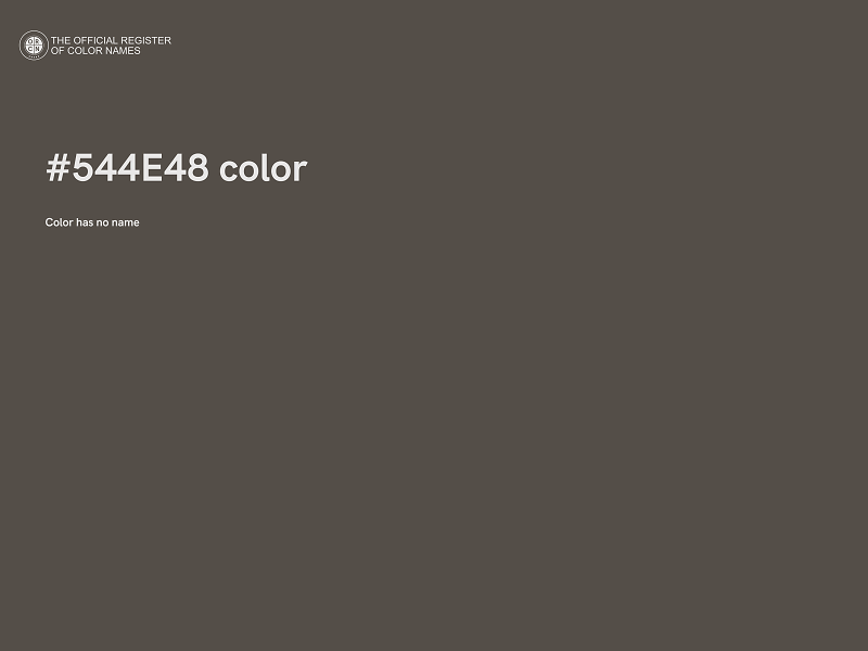 #544E48 color image