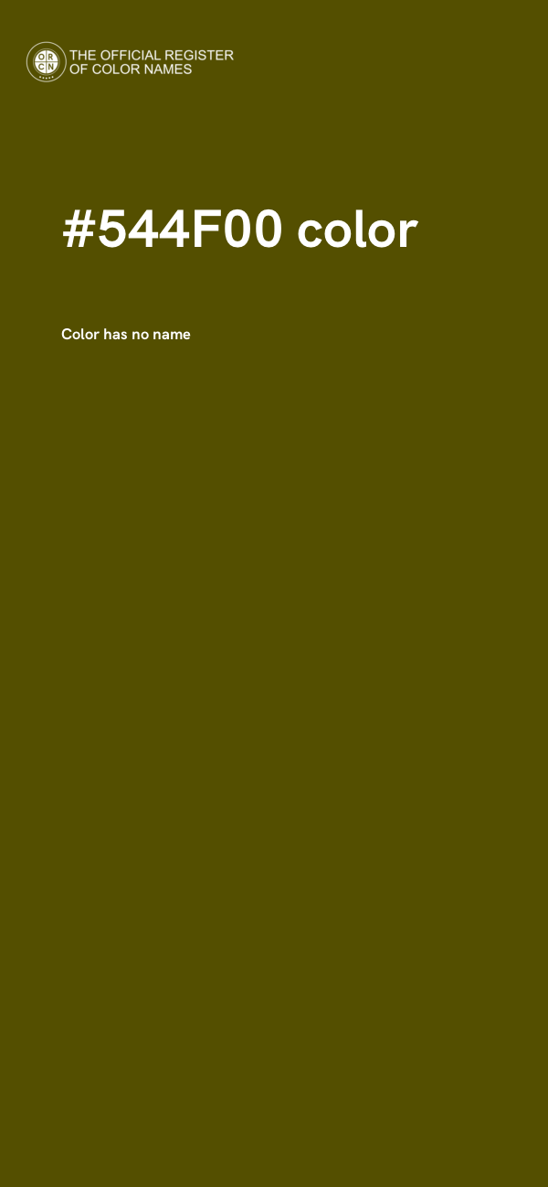 #544F00 color image