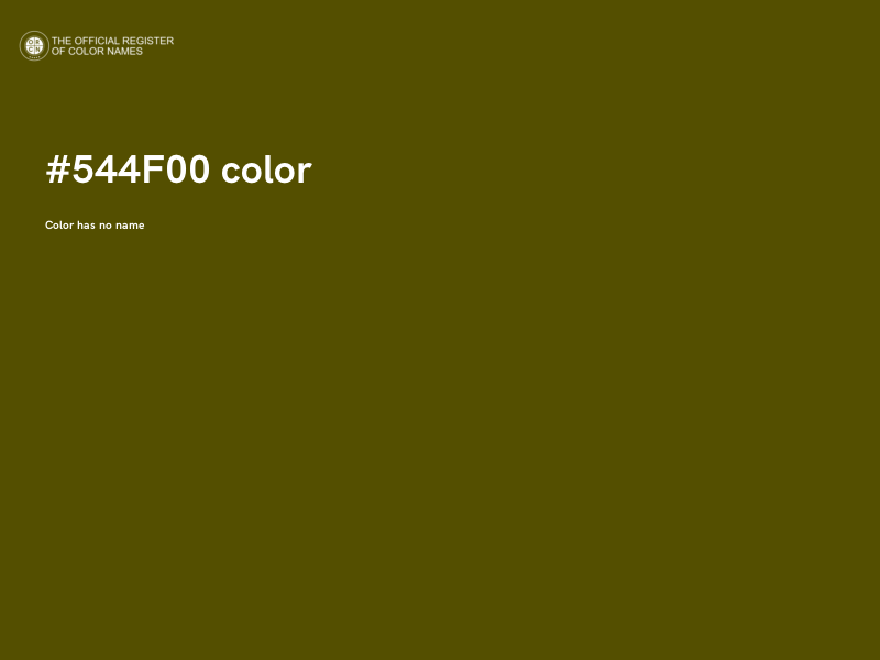 #544F00 color image