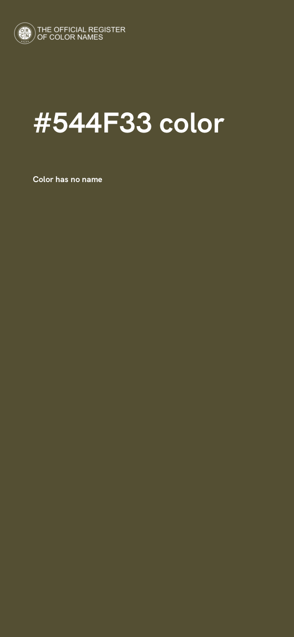 #544F33 color image