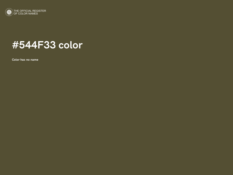 #544F33 color image