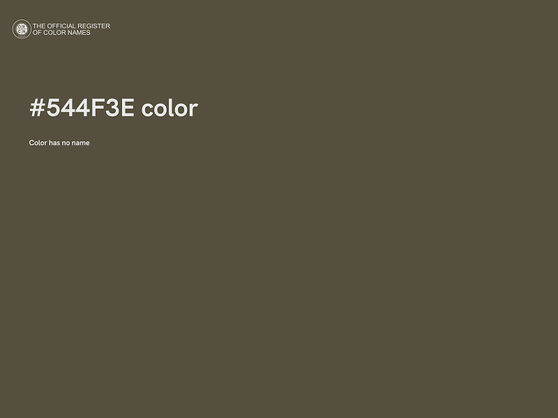 #544F3E color image