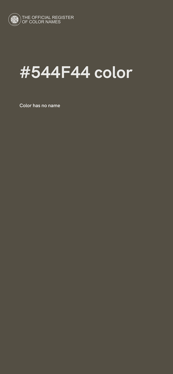 #544F44 color image