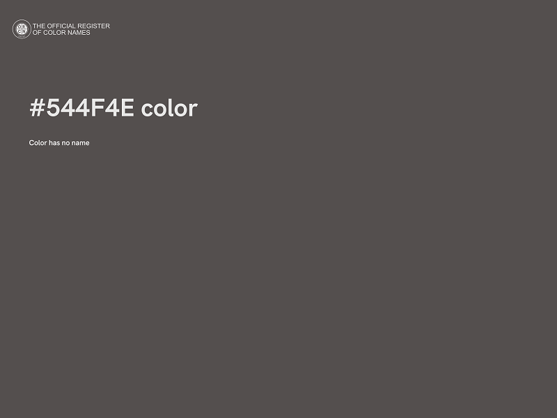 #544F4E color image