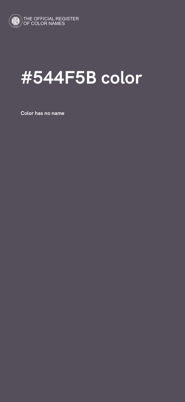 #544F5B color image