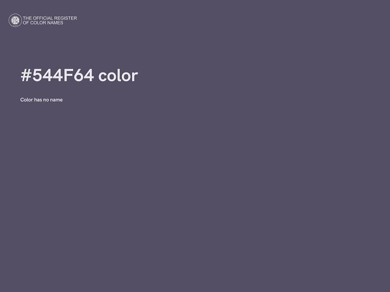 #544F64 color image