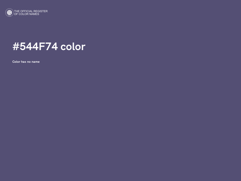 #544F74 color image