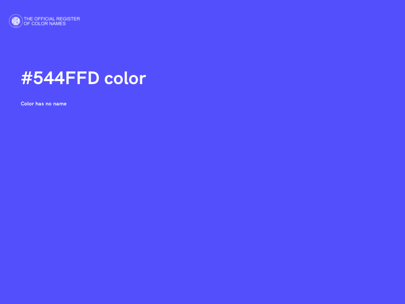 #544FFD color image