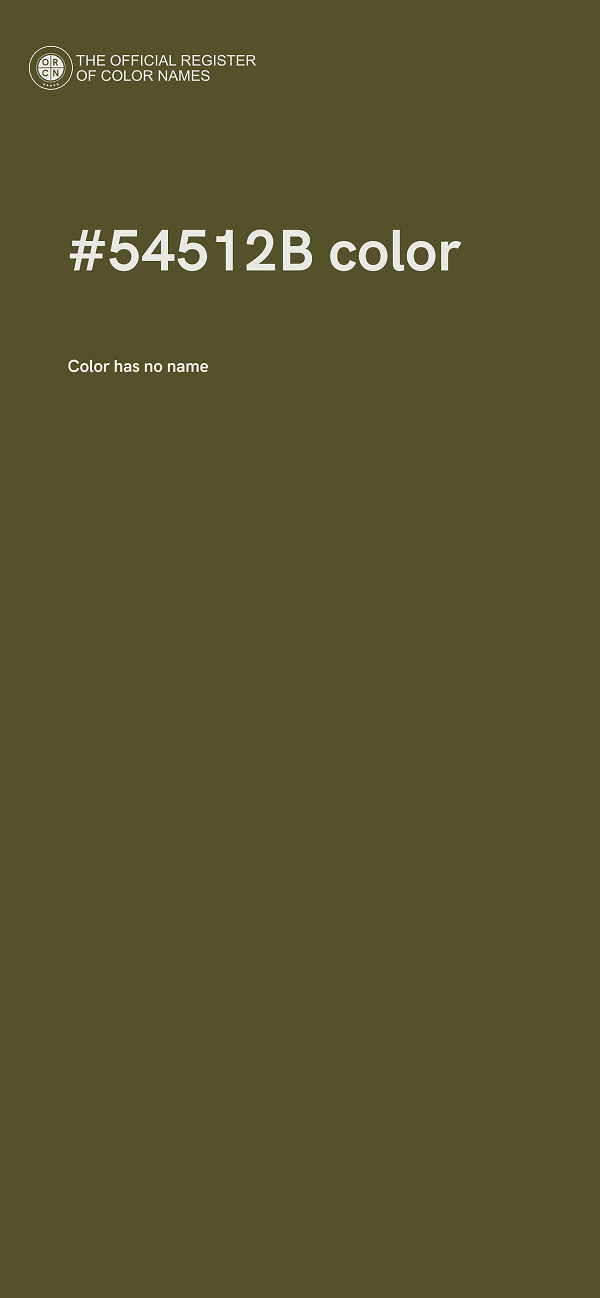#54512B color image