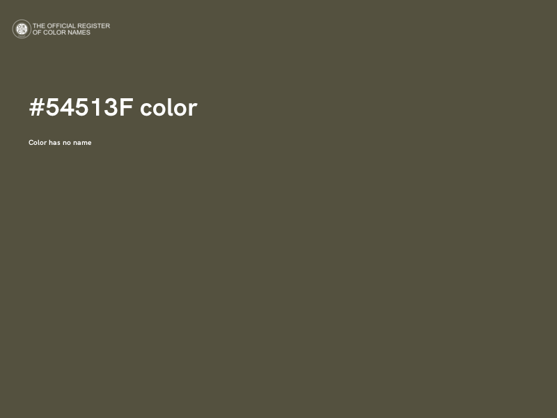 #54513F color image