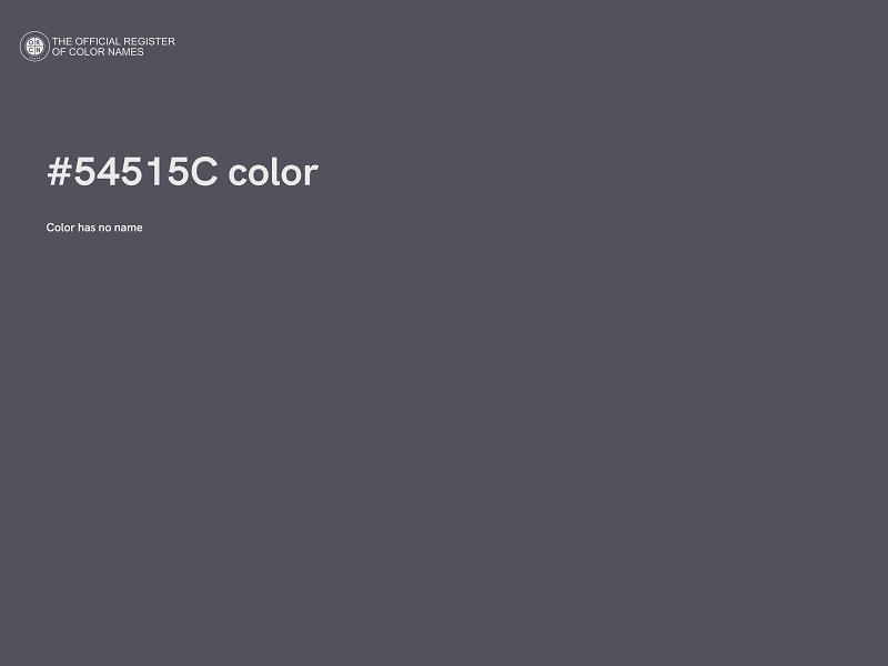 #54515C color image