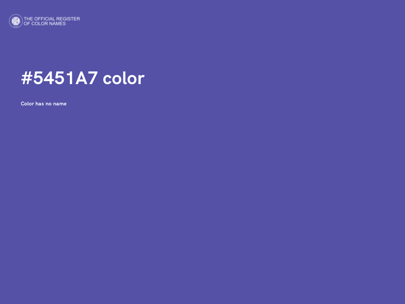 #5451A7 color image