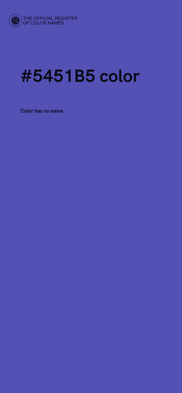 #5451B5 color image