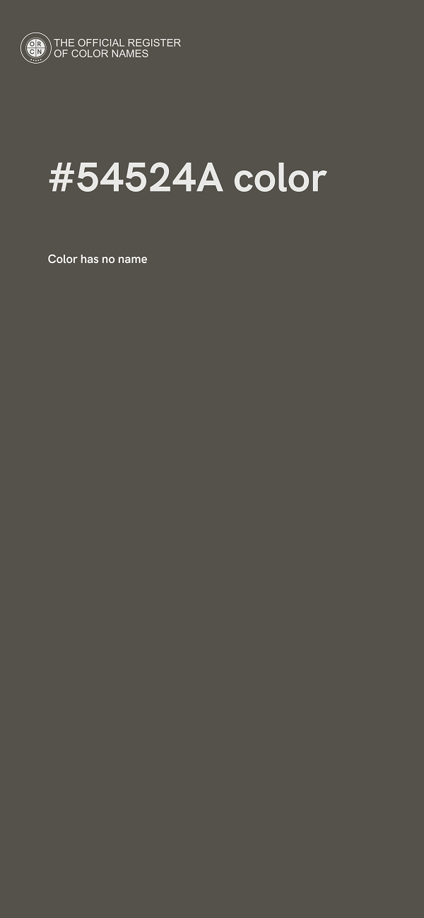 #54524A color image