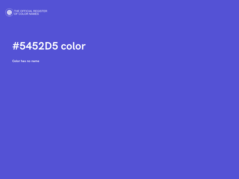 #5452D5 color image