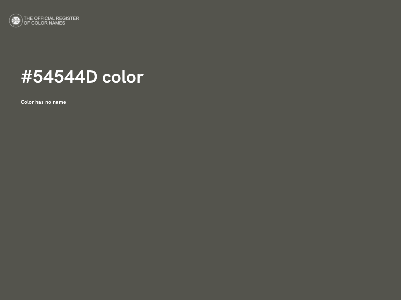 #54544D color image