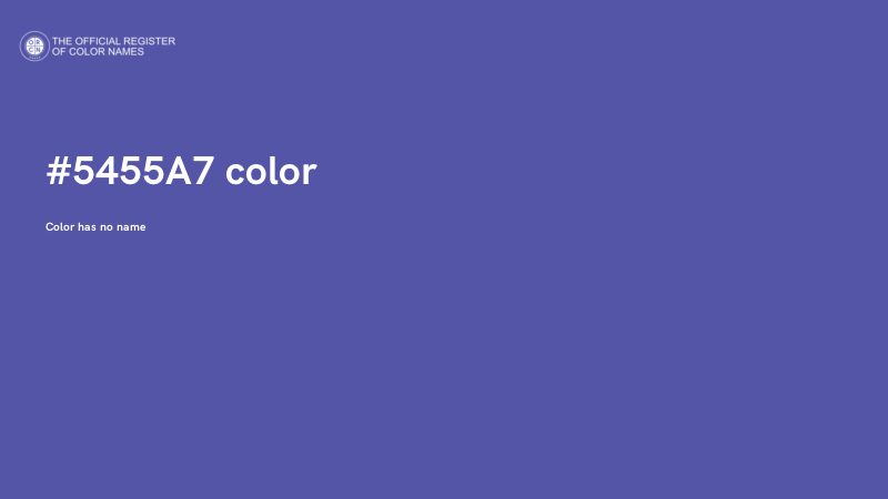 #5455A7 color image