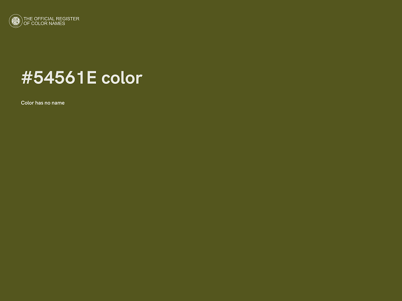 #54561E color image