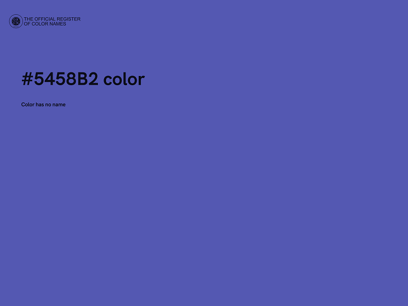 #5458B2 color image