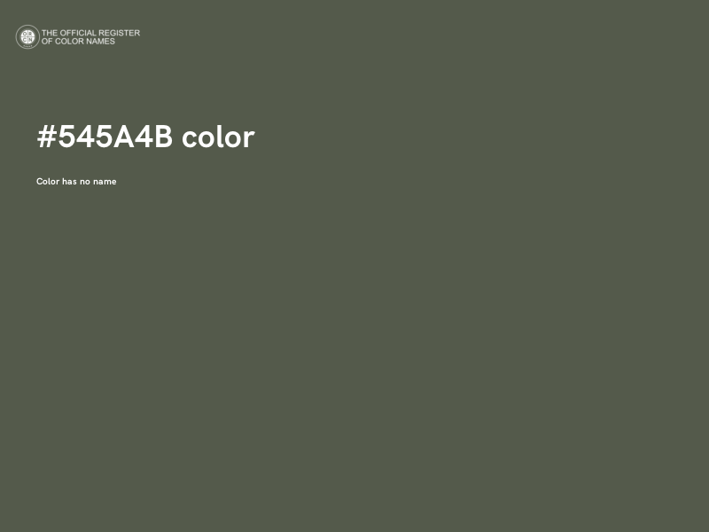 #545A4B color image