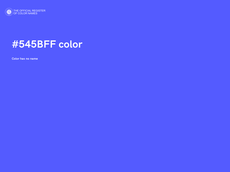 #545BFF color image