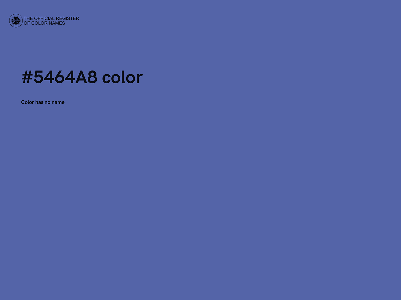 #5464A8 color image