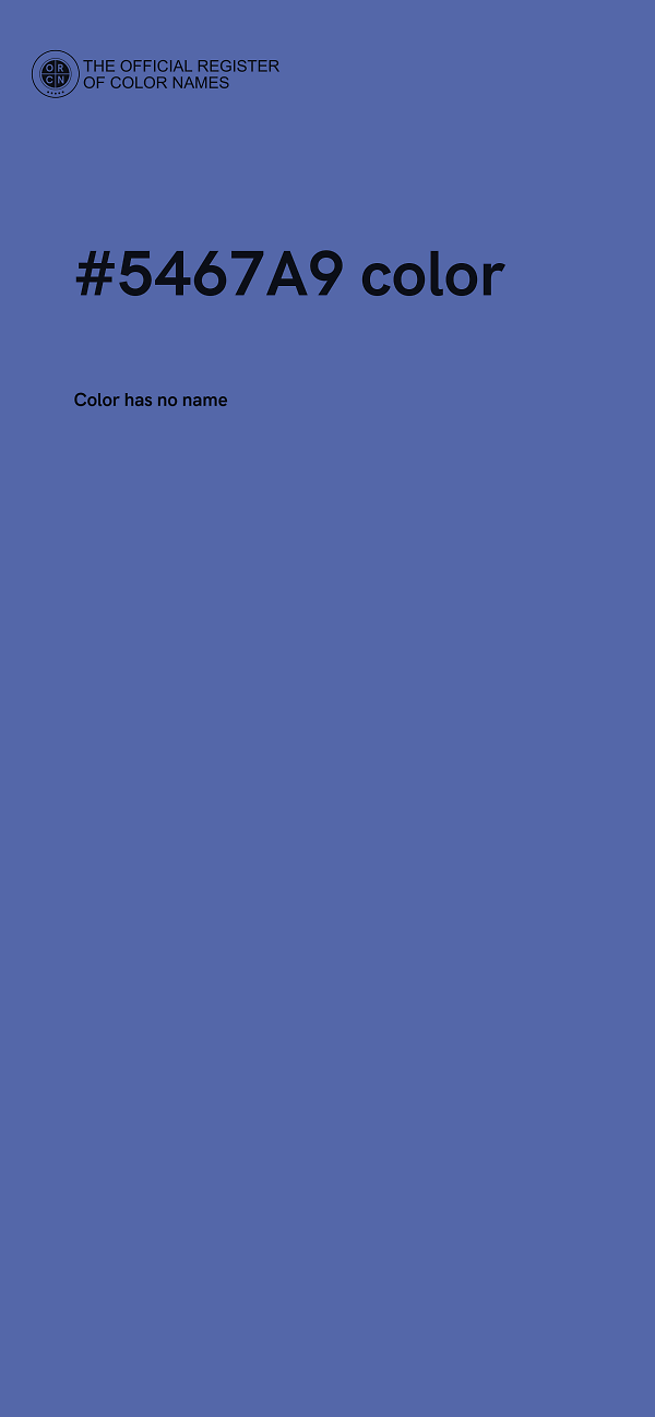 #5467A9 color image