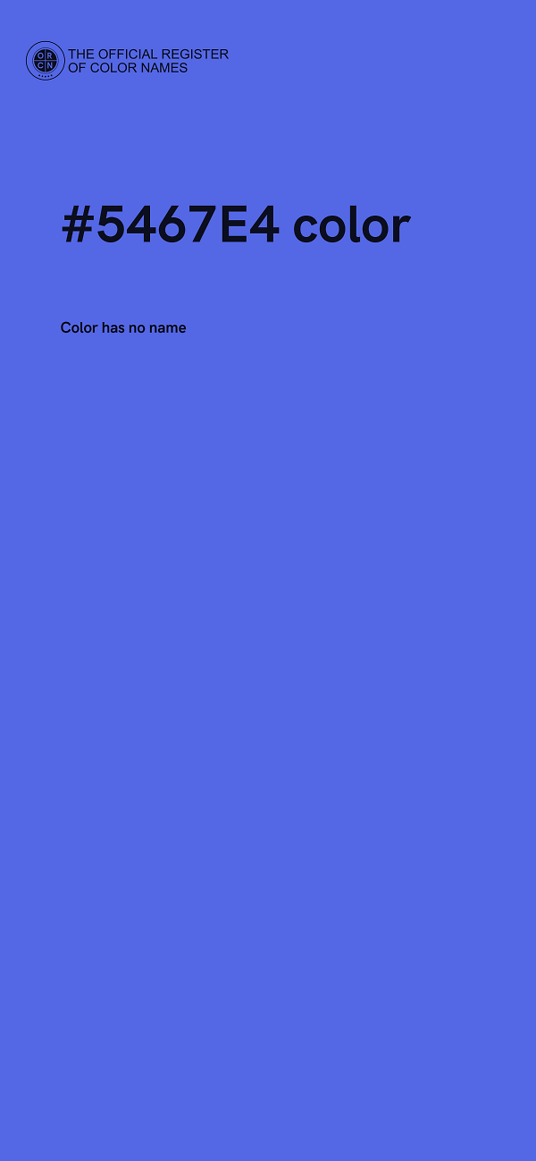 #5467E4 color image