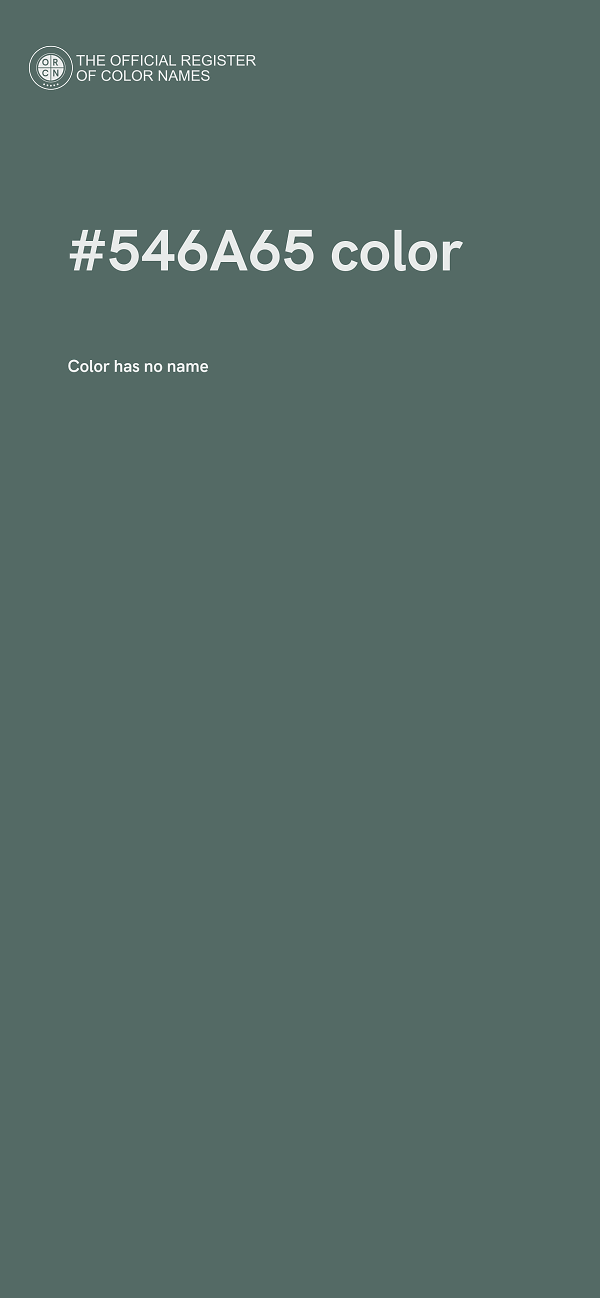 #546A65 color image