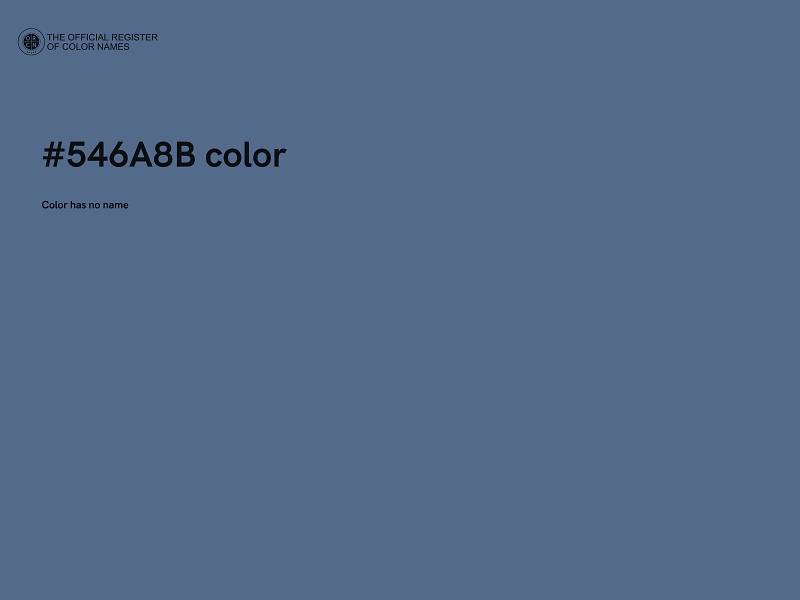 #546A8B color image