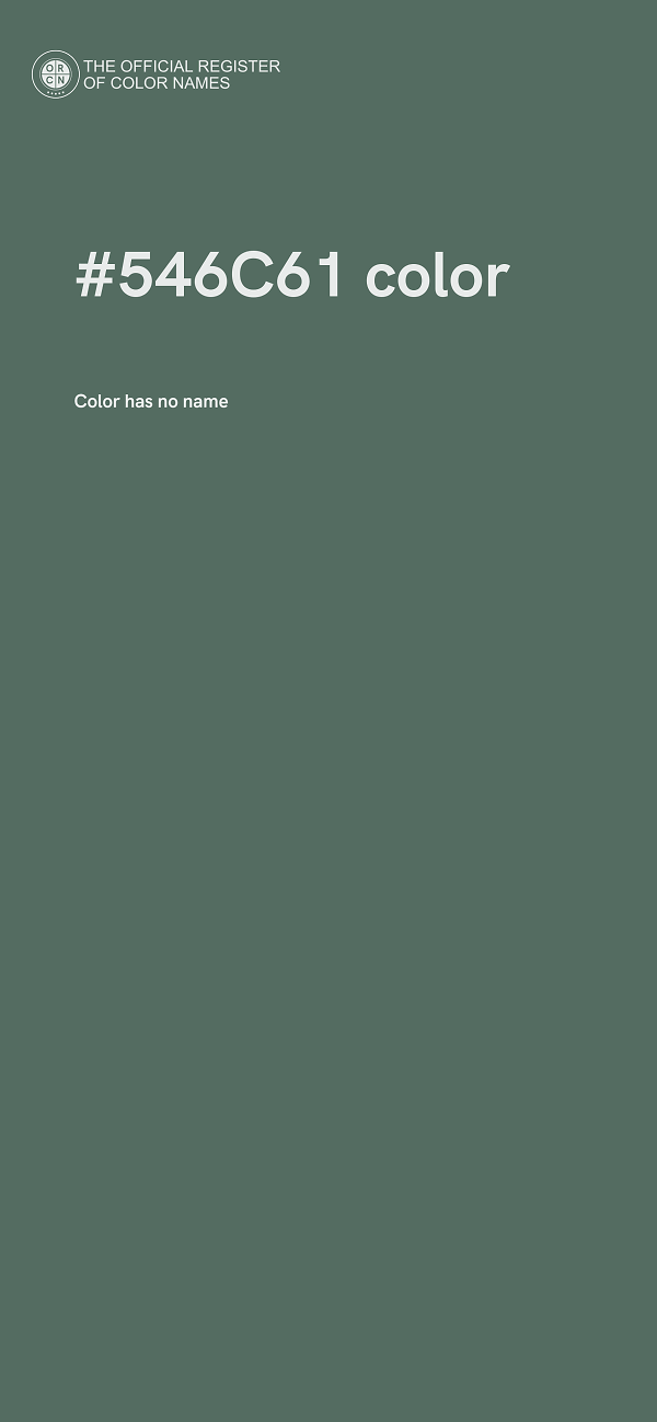 #546C61 color image