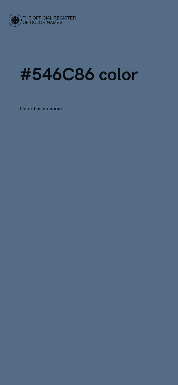 #546C86 color image