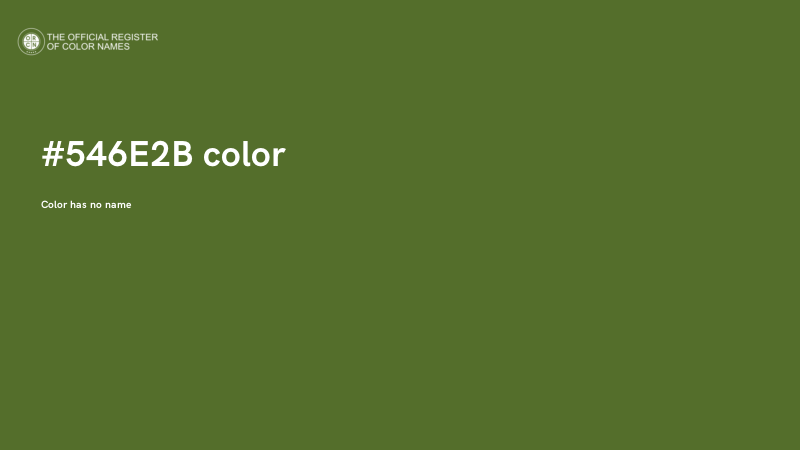 #546E2B color image