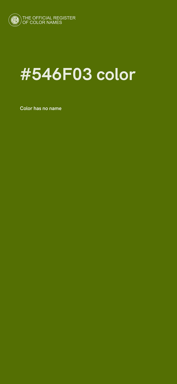 #546F03 color image