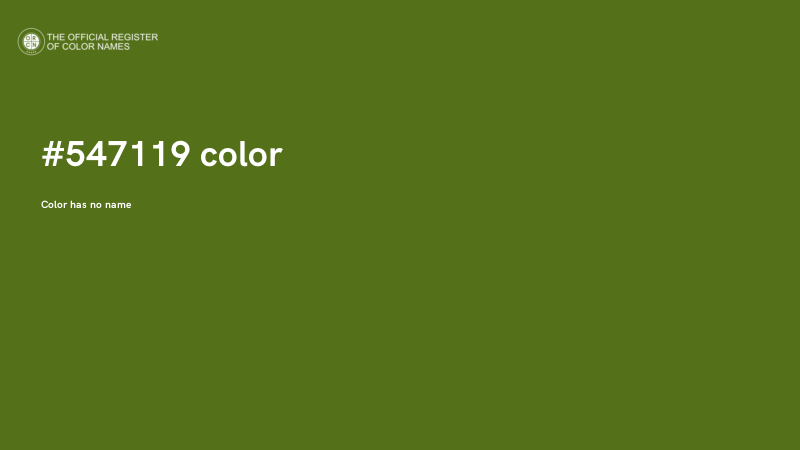 #547119 color image