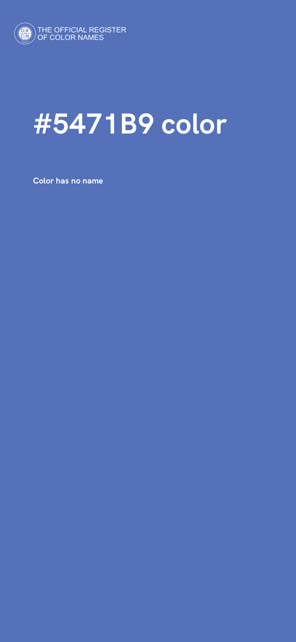 #5471B9 color image