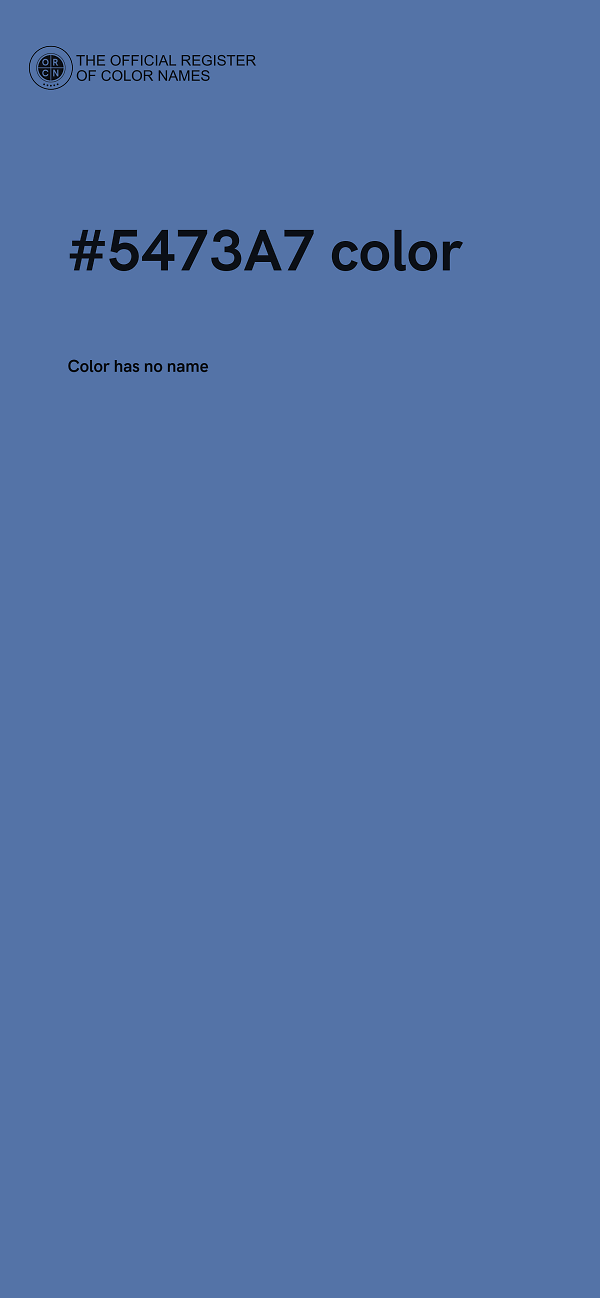 #5473A7 color image
