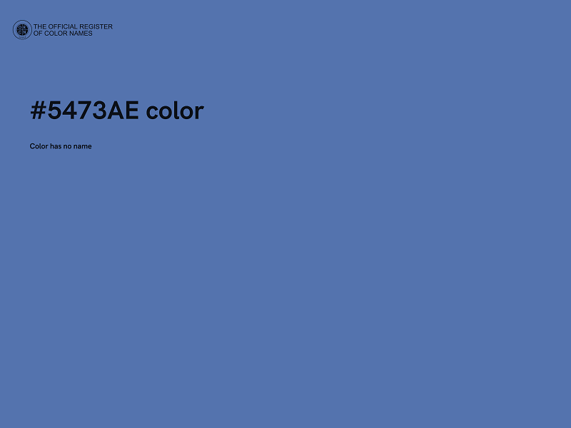 #5473AE color image
