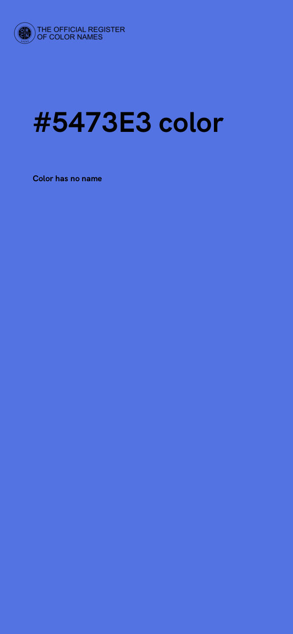#5473E3 color image