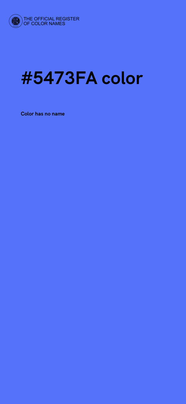 #5473FA color image